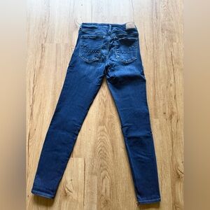 American Eagle Outfitters Dark Blue Skinny Jeans Size 4 Regular
